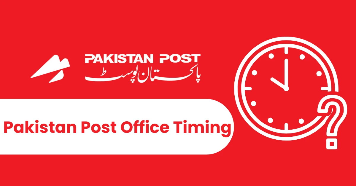 Pakistan Post Office Timing